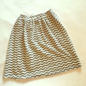 Market & Spruce Chevron Skirt NWOT
